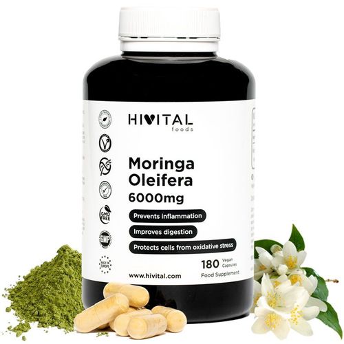 Moringa Oleifera 6000 Mg . 180 Gélules Végétaliennes 