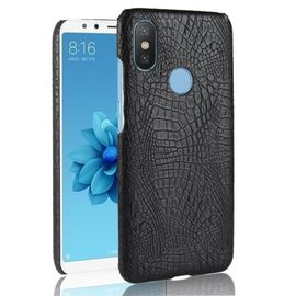 Étui Pour Classique Élégant Xiaomi Mi A2 /Mi 6x Mode Classique D'alligator Compatibilité Anti Éraflure Housse De Protection - Noir