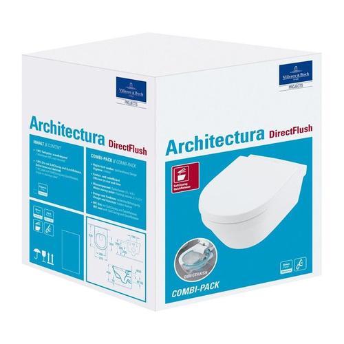 Combi-Pack ARCHITECTURA DirectFlush blanc VILLEROY & BOCH