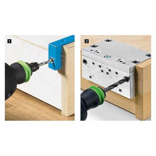 Gabarit de perçage BlueJig coulisses Quadro EB 20 / Quadro 4D HETTICH