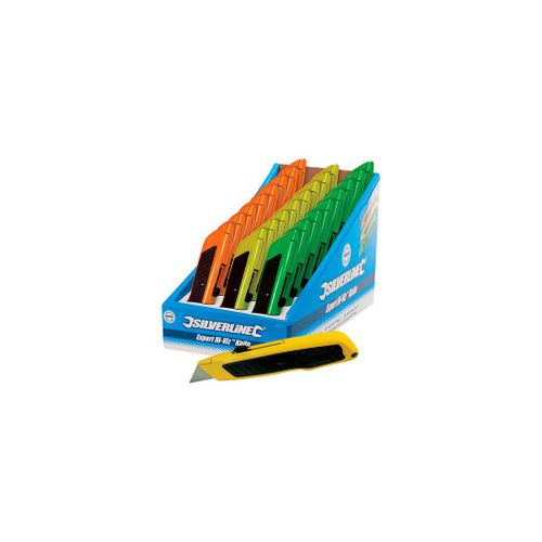 Boîte présentoir de 24 cutters Expert fluo - 24 pcs