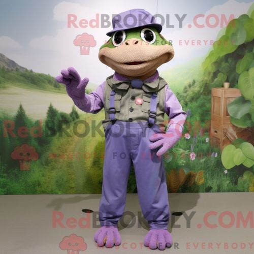 Costume Mascotte Redbrokoly De Chevreuil Magenta Habillé D Une Culotte Et De Montres Connectées