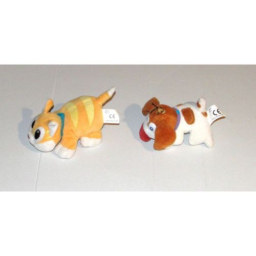 Peluche Chien Et Chat Kinder Lot 2 Doudou Mpg