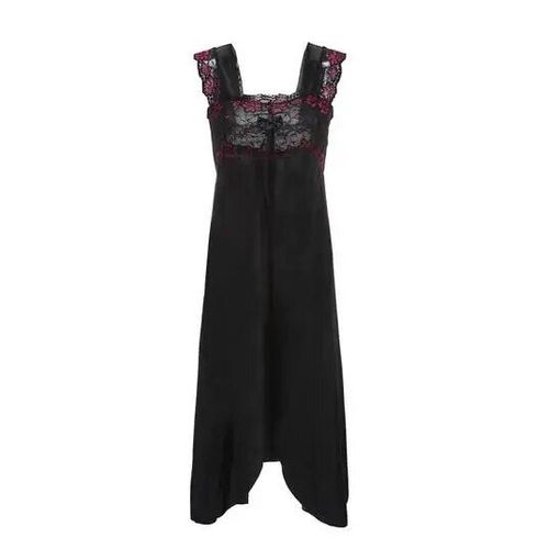 Injnight-Robe De Nuit En Dentelle Pour Femmes,Lingerie Sexy,En Satin,Rouge/Noir Rose,Q134,Été 2024
