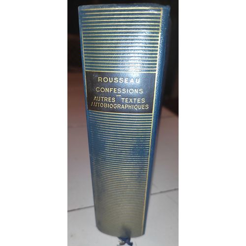 La Pléiade Jean Jacques Rousseau Oeuvres Complètes Édition 1959