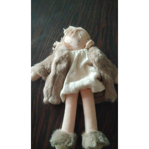 Poupee Trousselier Doudou Manteau Fourrure