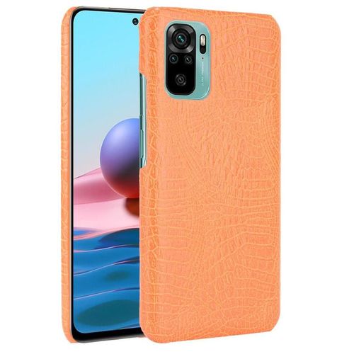 Xiaomi Redmi Note 10 Étui Pour Classique Élégant 4g /10s Compatibilité Housse De Protection Anti Éraflure Mode Classique D'alligator - Couleur Orange