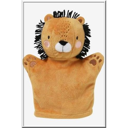 Doudou Lion Vertbaudet Marionnette Hanoi Jouet Peluche Bebe Naissance Plush Soft Toy King Baby Handpuppet Jungle Yellow Cuddle