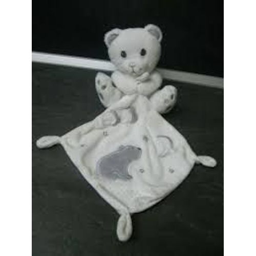 Ours Blanc Mouchoir Simba Toys Nicotoy