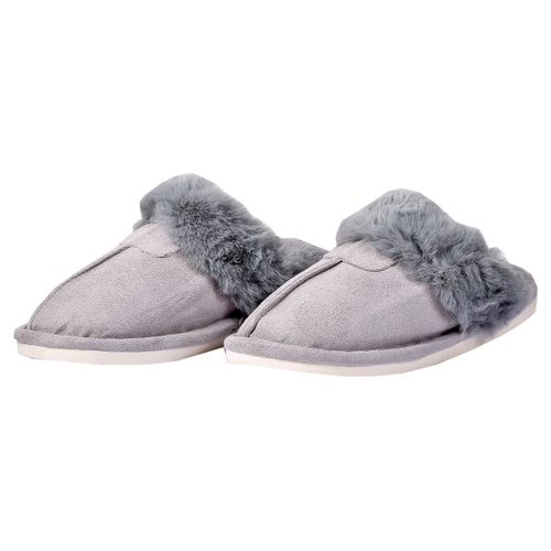 Pantoufles Cocooning Pour Femme Confort Premium 2089 Gris