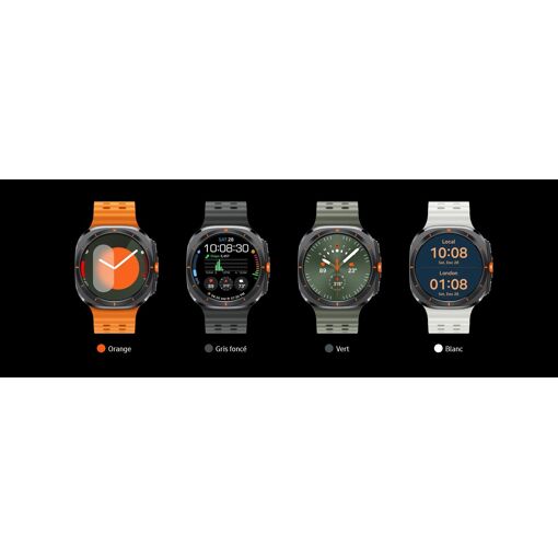 Montre Connect�e Samsung Galaxy Watch Ultra - Bo�tier 47 mm avec bracelet caoutchouc taille S/M/L - 4G - Gris Titane image 9 | Rakuten