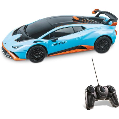 Bleu Ciel Motors, Lamborghini Huracan Sto 2,4 Ghz, Modèle À L'échelle 1 : 24, Jusqu'à 8 Km/H De Vitesse, Voiture Jouet Pour Enfants, Bleu Ciel, 63704