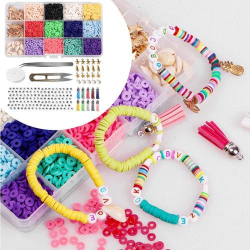 Kit de bracelet de perles de ficelle fait à la main pour enfants