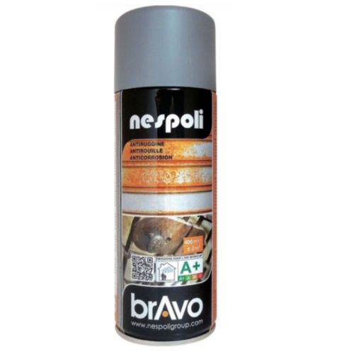 NESPOLI Peinture Aérosol Antirouille Gris 0,4 L