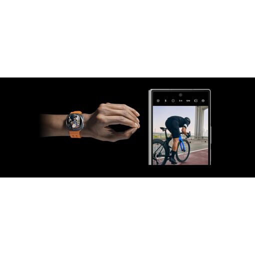 Montre Connect�e Samsung Galaxy Watch Ultra - Bo�tier 47 mm avec bracelet caoutchouc taille S/M/L - 4G - Gris Titane image 8 | Rakuten