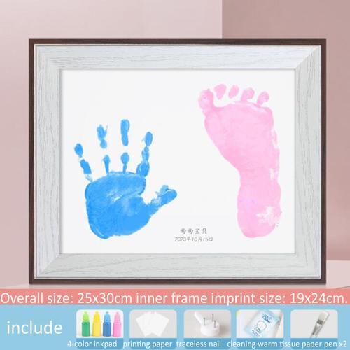 Cadre photo d'empreinte digitale de couleur de famille d'impression de  paume grande et petite main DIY 10ML a39745