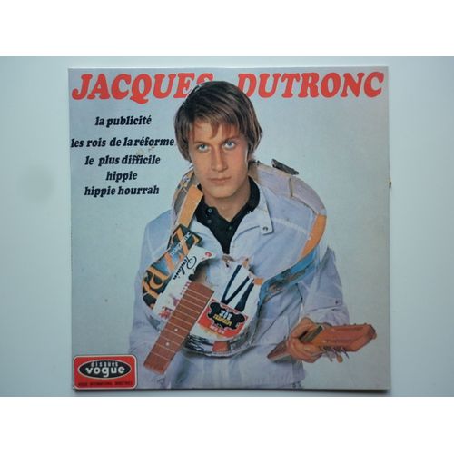 Jacques Dutronc 45tours Ep Vinyle La Publicité / Le Plus Diffcile Mint