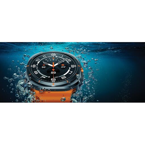 Montre Connect�e Samsung Galaxy Watch Ultra - Bo�tier 47 mm avec bracelet caoutchouc taille S/M/L - 4G - Gris Titane image 1 | Rakuten