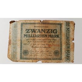Billet Zwanzig Milliarden Mark 1923