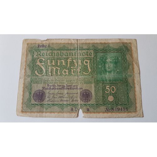 Billet Allemagne De 1919 De 50 Mark
