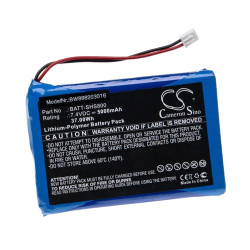 vhbw Batterie compatible avec Siglent SHS1000, SHS800 outil de mesure (5000mAh, 7,4V, Li-polymère)