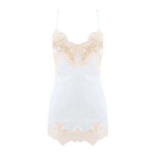 Meet'r-Chemise De Nuit En Satin Pour Femme,Pyjama Sexy En Dentelle,Dos Aux,Bifurqué,Col En V,String,Sling Night,Homewear