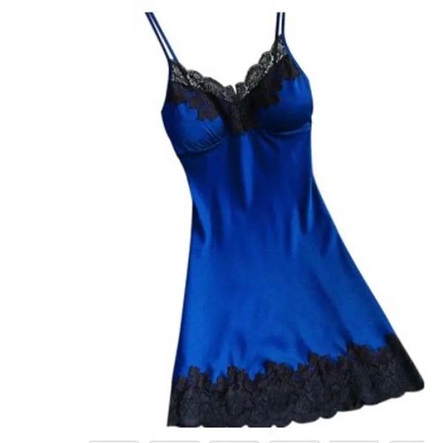 Robe De Nuit Sexy En Dentelle Pour Femmes,Mini Robe De Nuit Patchwork,Bretelles Spaghetti,Lingerie D'été,Coussretours De Poitrine,Vêtements De Nuit Pour Dames