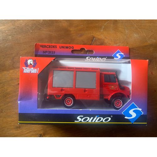 Mercedes Unimog Pompiers Solido 2125 Toner Gam 1 Avec Boîte-Solido