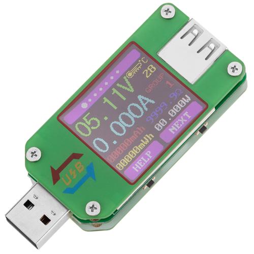 Multimètre ampèremètre numérique UM24 pour ports USB avec mesure de tension et d'ampérage