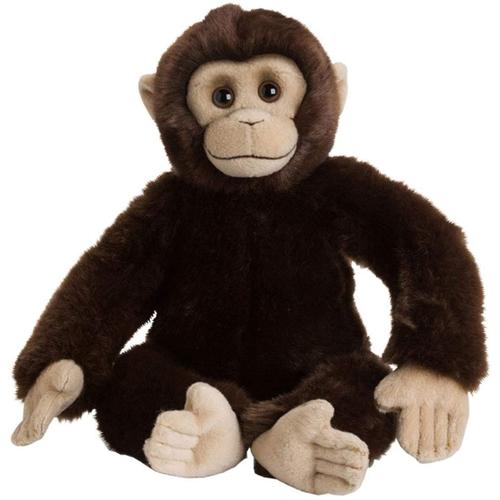 Peluche Singe De 30 Cm Marron