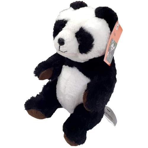 Peluche Panda Assis De 22 Cm Noir Blanc