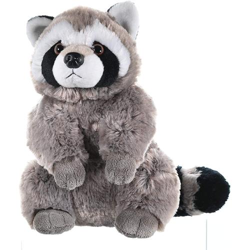 Peluche Raton Laveur De 30 Cm Gris