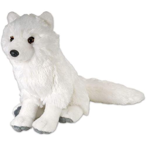 Peluche Renard Arctique De 30 Cm Blanc