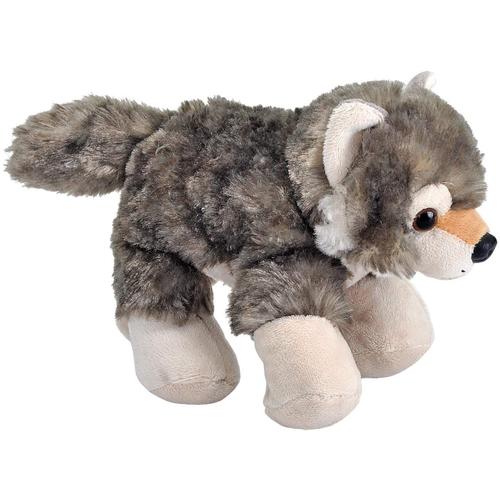 Peluche Hug'ems Loup De 18 Cm Gris Blanc