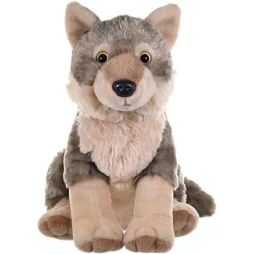 Peluche Cuddlekins Loup De 30 Cm Gris Blanc