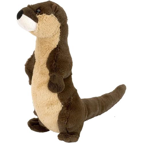 Peluche Loutre De Rivière Debout De 20 Cm Brun