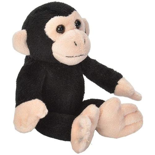 Peluche Chimpanzé Singe De 15 Cm Noir
