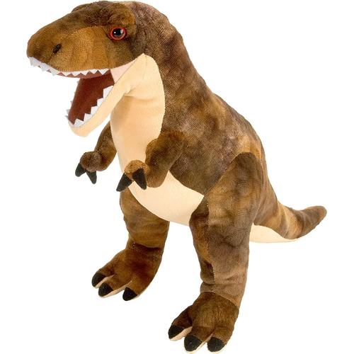 Peluche Dinosaure T- Rex De 25 Cm Brun