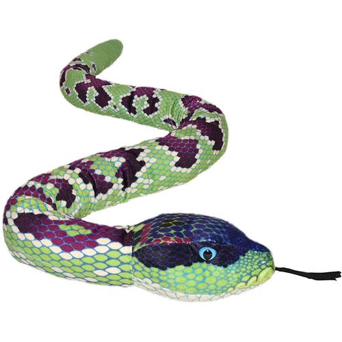 Peluche Serpent De 137 Cm Vert Mauve