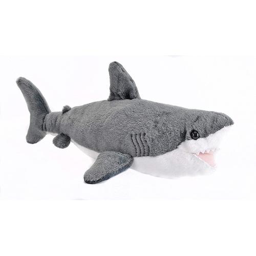 Peluche Requin De 20 Cm Gris Blanc