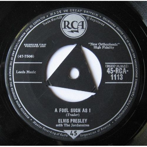 A Fool Such As I / I Need Your Love Tonight - Uk