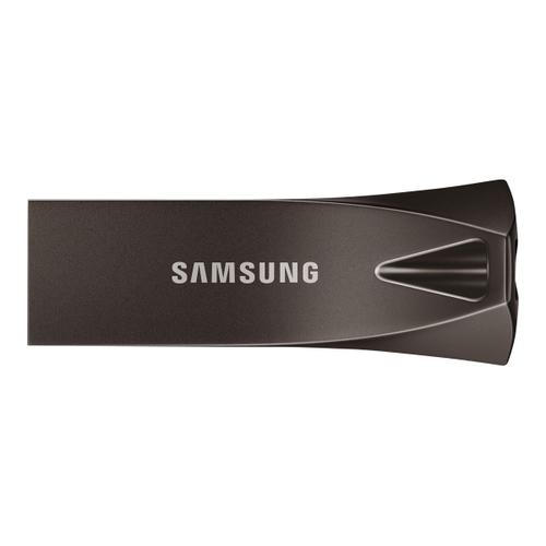 Samsung BAR Plus MUF-256BE4 - Clé USB - 256 Go - USB 3.1 Gen 1 - gris titan