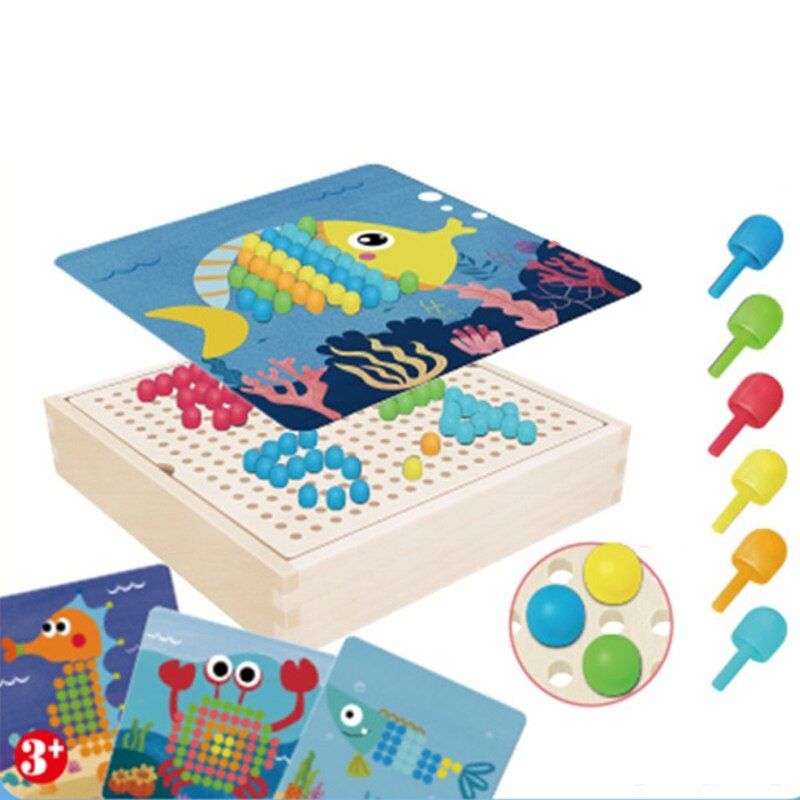 Jouet Intelligent En Forme De Champignon, Puzzle 3d Créatif, Jeux De Bricolage Pour Enfants Et Tout Petits, Exercice D'intelligence 69he