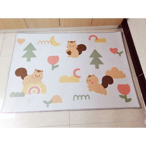 Tapis De Jeu Pour Bébé, Tapis De Sol Pour Enfants, Imprimé Écureuil, Dessin Animé, Décoration De Chambre D'enfant