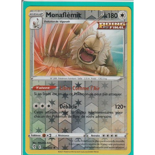 Carte Pokemon - Monaflèmit - 131/203 - Holo-Reverse - Épée Et Bouclier 7 - Evolution Céleste - Eb7 - Vf