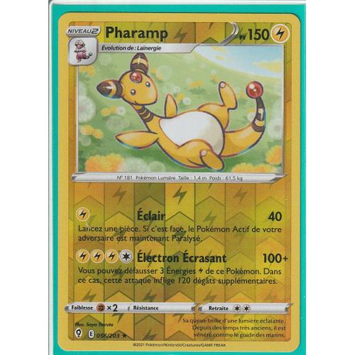 Carte Pokemon - Pharamp - 056/203 - Holo-Reverse - Épée Et Bouclier 7 - Evolution Céleste - Eb7 - Vf