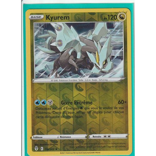 Carte Pokemon - Kyurem - 116/203 - Holo-Reverse - Épée Et Bouclier 7 - Evolution Céleste - Eb7 - Vf