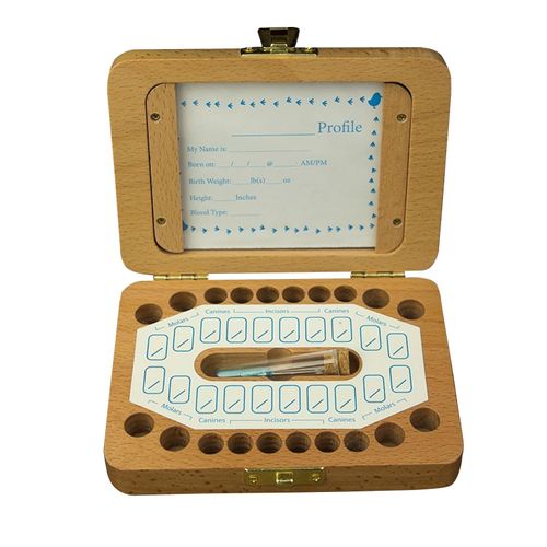 Boîte De Rangement De Dents En Bois Pour Bébé, Mignon, Boîte De Rangement De Dents En Bois, Cadre Photo Pour Enfants, Boîte De Fée, Souvenir Pour Garçons Filles, Cadeau