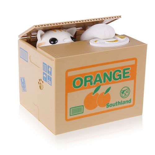 Tirelire en forme de Panda ou de chat pour enfants, jouet, cadeau, étole automatique, pièce de monnaie, tirelire, boîte d'épargne