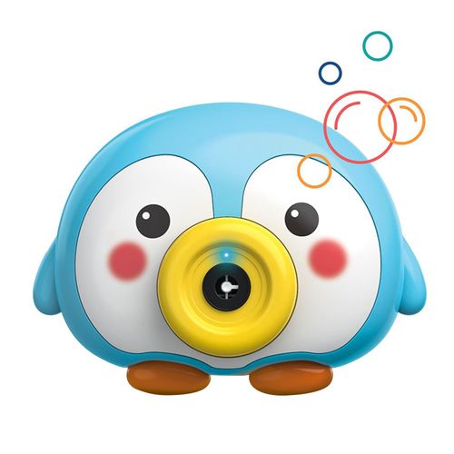 Machine À Bulles Électrique Pour Enfants, Petit Pingouin, Canard, Appareil Photo Automatique, Souffleur De Bulles De Savon, Jouet Musical Léger